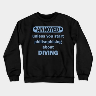 Apnea Diving Oxygen Diving Mask Equipment Crewneck Sweatshirt